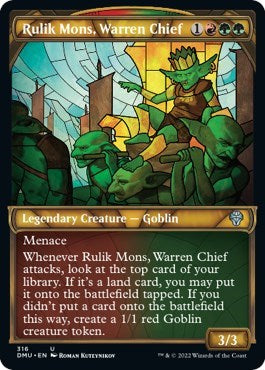 Rulik Mons, Warren Chief (Showcase) (Dominaria United) Near Mint