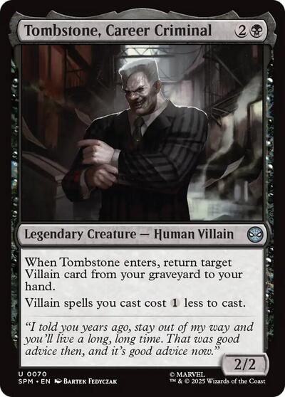 Tombstone, Career Criminal (Marvel's Spider-Man) Near Mint Foil