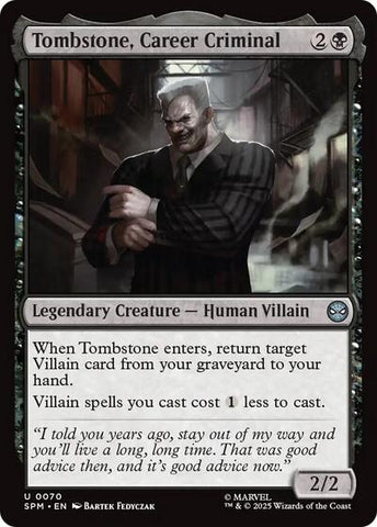 Tombstone, Career Criminal (Marvel's Spider-Man) Near Mint Foil