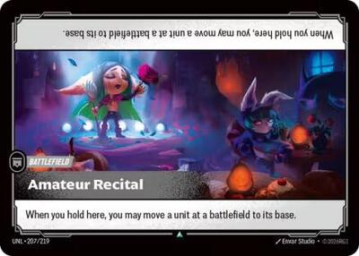 Amateur Recital (Unleashed) Near Mint Foil