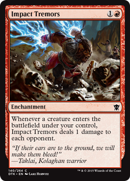 Impact Tremors (Dragons of Tarkir) Light Play