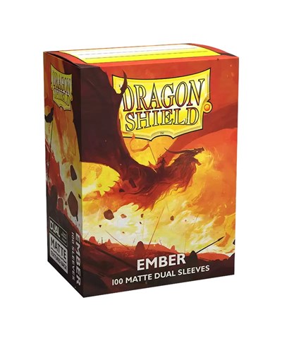 Dragon Shield Dual Matte Standard Sleeves Ember (100-Pack) (Dragon Shield) New