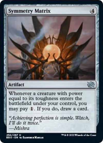Symmetry Matrix (The Brothers' War) Light Play Foil