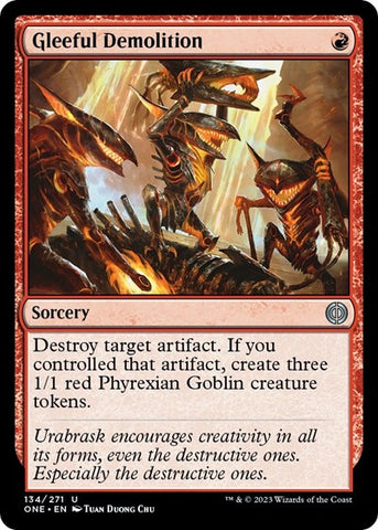 Gleeful Demolition (Phyrexia: All Will Be One) Near Mint Foil