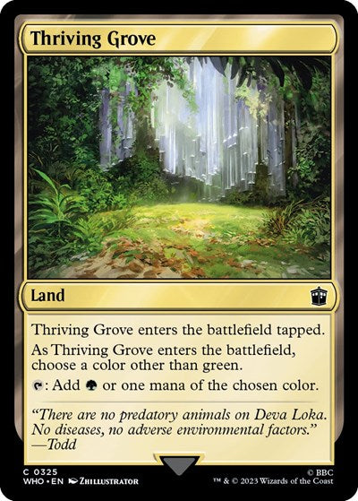 Thriving Grove (Universes Beyond: Doctor Who) Near Mint