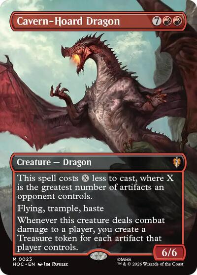 Cavern-Hoard Dragon (Borderless) (The Hobbit: Eternal-Legal) Near Mint Foil