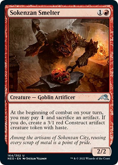 Sokenzan Smelter (Kamigawa: Neon Dynasty) Near Mint Foil
