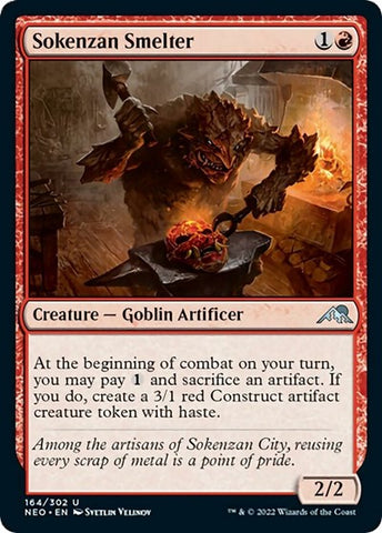 Sokenzan Smelter (Kamigawa: Neon Dynasty) Near Mint Foil