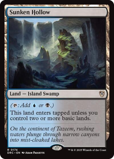 Sunken Hollow (Commander: Aetherdrift) Near Mint