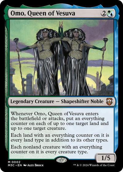 Omo, Queen of Vesuva (Commander: Modern Horizons 3) Near Mint