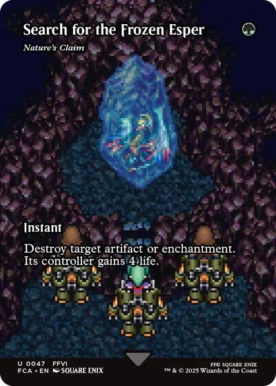 Search for the Frozen Esper - Nature's Claim (Showcase) (Universes Beyond: FINAL FANTASY: Through the Ages) Near Mint Foil