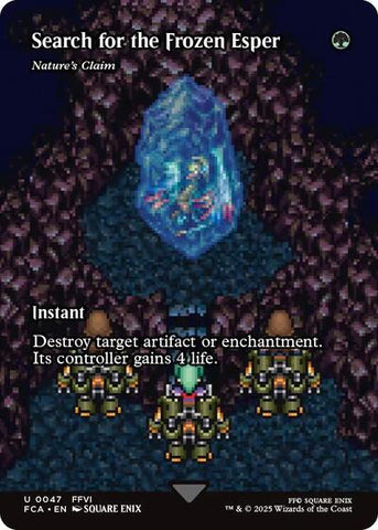 Search for the Frozen Esper - Nature's Claim (Showcase) (Universes Beyond: FINAL FANTASY: Through the Ages) Near Mint Foil