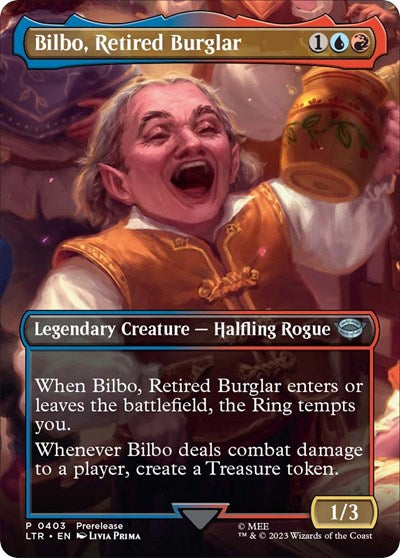 Bilbo, Retired Burglar (Borderless) (Universes Beyond: The Lord of the Rings: Tales of Middle-earth) Near Mint