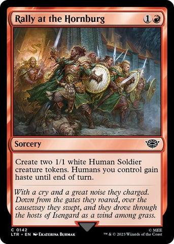 Rally at the Hornburg (Universes Beyond: The Lord of the Rings: Tales of Middle-earth) Near Mint Foil