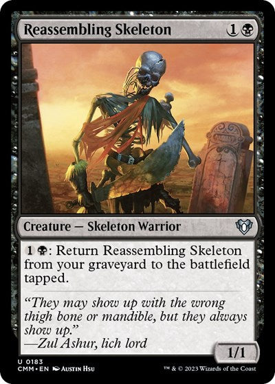 Reassembling Skeleton (Commander Masters) Light Play Foil
