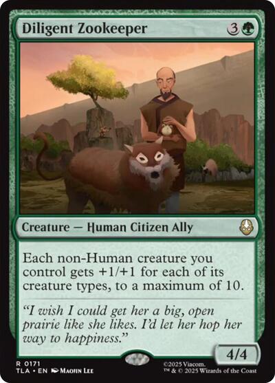 Diligent Zookeeper (Avatar: The Last Airbender) Near Mint Foil