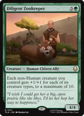 Diligent Zookeeper (Avatar: The Last Airbender) Near Mint Foil