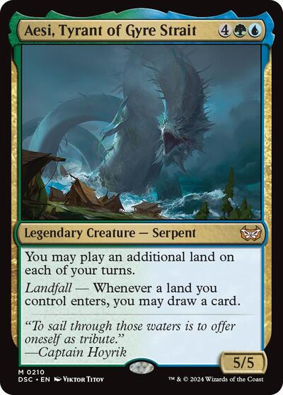 Aesi, Tyrant of Gyre Strait (Commander: Duskmourn: House of Horror) Near Mint
