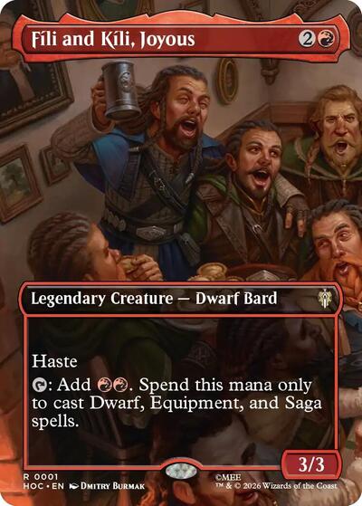 Fili and Kili, Joyous (Borderless) (The Hobbit: Eternal-Legal) Near Mint