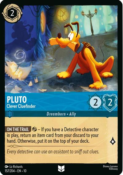Pluto - Clever Cluefinder (Whispers in the Well) Near Mint Cold Foil