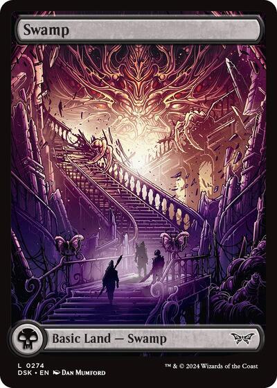 Swamp (274) - Full Art (Duskmourn: House of Horror) Near Mint
