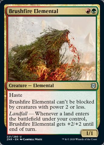 Brushfire Elemental (Zendikar Rising) Near Mint Foil
