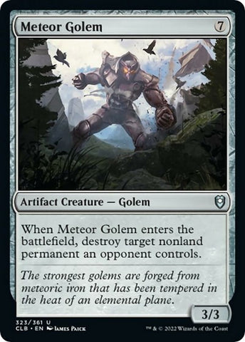 Meteor Golem (Commander Legends: Battle for Baldur's Gate) Near Mint Foil