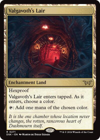 Valgavoth's Lair (Duskmourn: House of Horror) Near Mint Foil