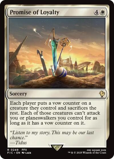Promise of Loyalty (Commander: FINAL FANTASY) Near Mint