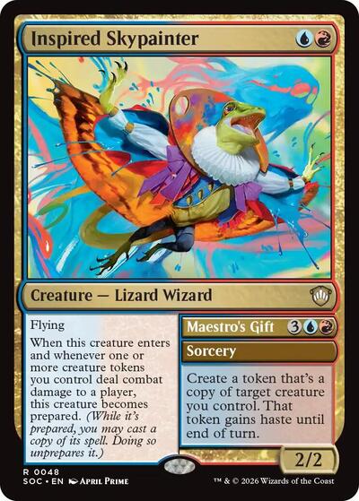 Inspired Skypainter (Commander: Secrets of Strixhaven) Near Mint