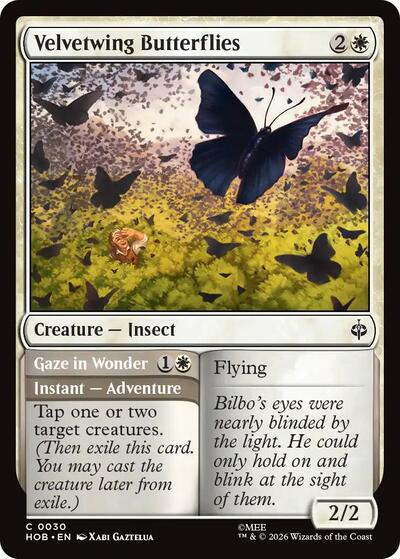 Velvetwing Butterflies (The Hobbit) Near Mint Foil