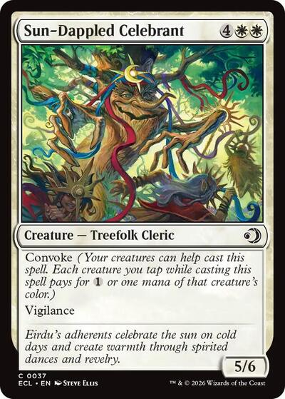 Sun-Dappled Celebrant (Lorwyn Eclipsed) Near Mint