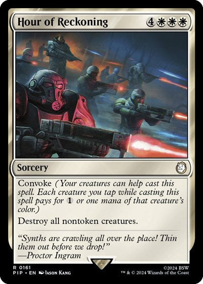 Hour of Reckoning (Universes Beyond: Fallout) Light Play Foil