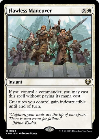 Flawless Maneuver (Commander Masters) Near Mint Foil