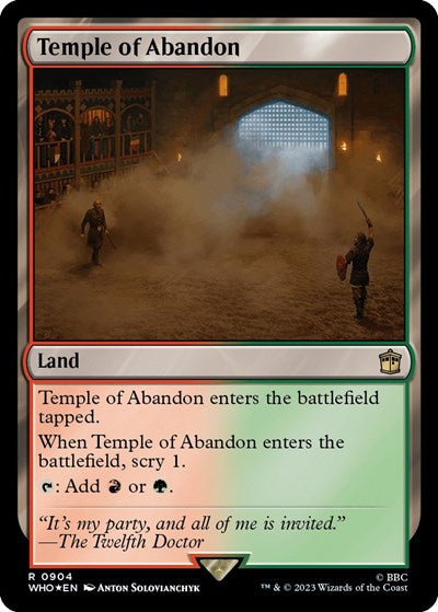 Temple of Abandon (Surge Foil) (Universes Beyond: Doctor Who) Near Mint Foil