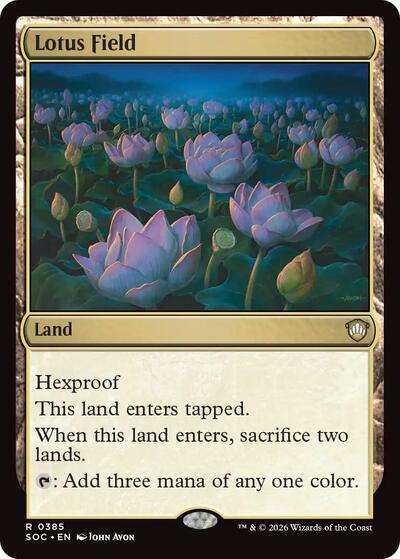 Lotus Field (Commander: Secrets of Strixhaven) Medium Play