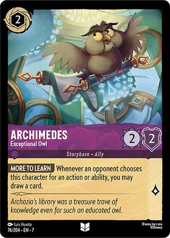 Archimedes - Exceptional Owl (Archazia's Island) Near Mint