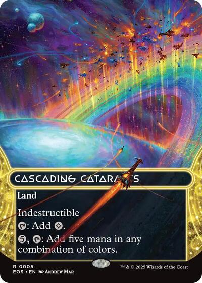 Cascading Cataracts (0005) (Borderless) (Stellar Sights) Near Mint Foil