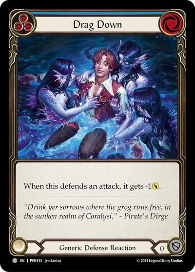 Drag Down (Blue) (Compendium of Rathe) Near Mint Foil