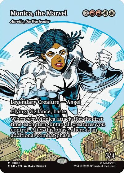 Monica, the Marvel - Aurelia, the Warleader (Borderless) (Marvel Eternal-Legal) Near Mint