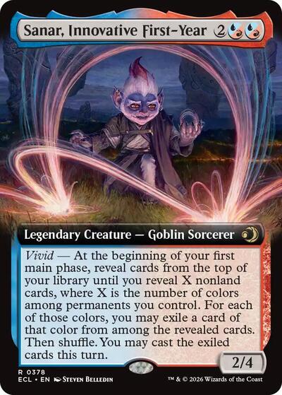 Sanar, Innovative First-Year (Extended Art) (Lorwyn Eclipsed) Near Mint