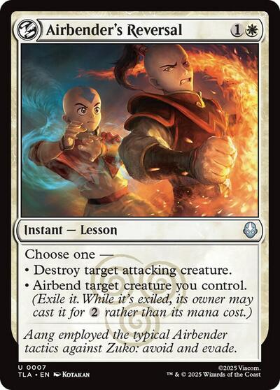 Airbender's Reversal (Avatar: The Last Airbender) Near Mint Foil