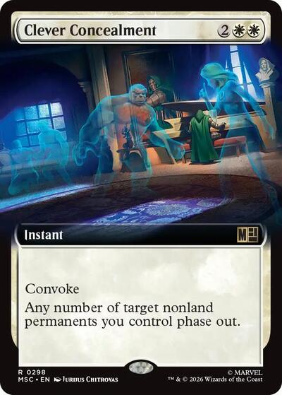 Clever Concealment (Extended Art) (Commander: Marvel Super Heroes) Near Mint