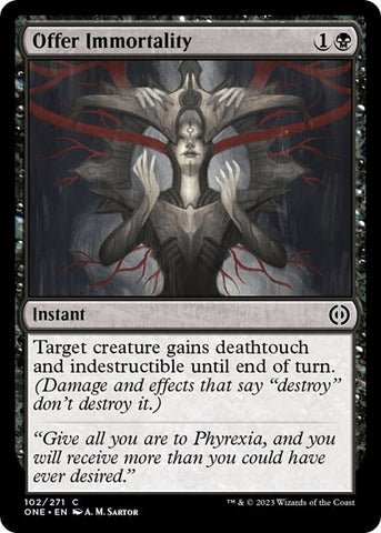 Offer Immortality (Phyrexia: All Will Be One) Near Mint Foil