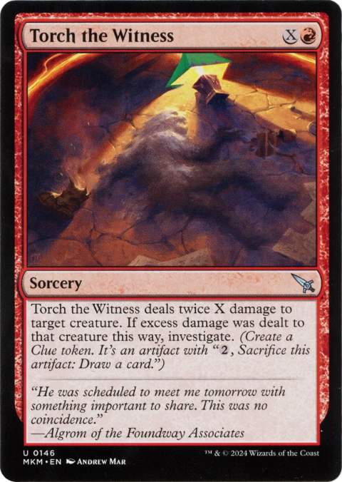 Torch the Witness (b) (Murders at Karlov Manor) Near Mint