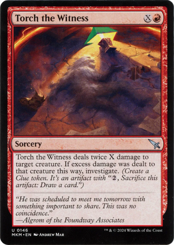 Torch the Witness (b) (Murders at Karlov Manor) Near Mint