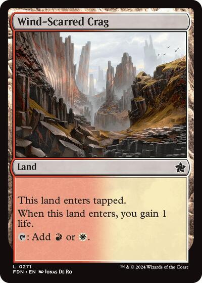 Wind-Scarred Crag (Foundations) Light Play Foil