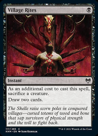Village Rites (Kaldheim) Near Mint Foil