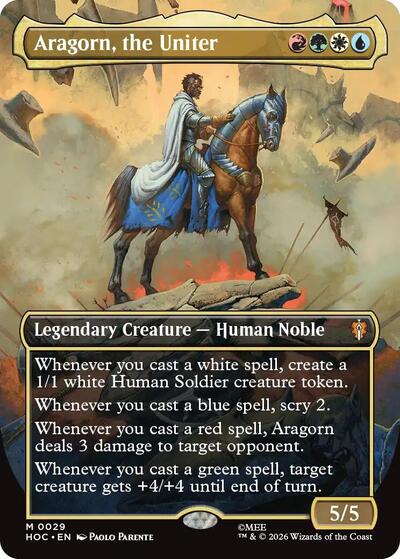 Aragorn, the Uniter (Borderless) (The Hobbit: Eternal-Legal) Near Mint Foil