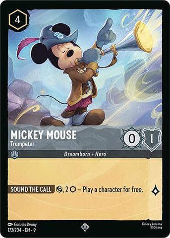 Mickey Mouse - Trumpeter (Fabled) Near Mint